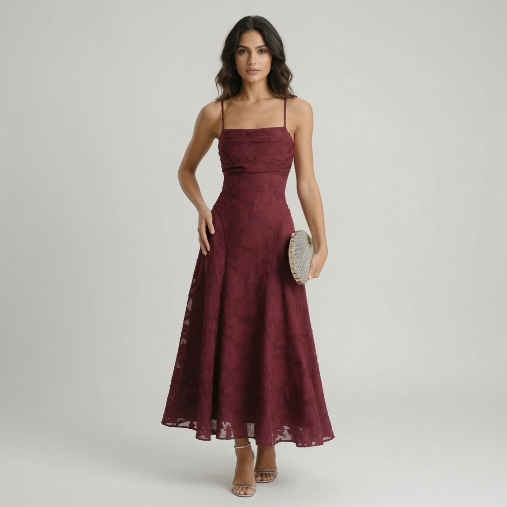 Livia — Vestito Maxi Halter Floreale