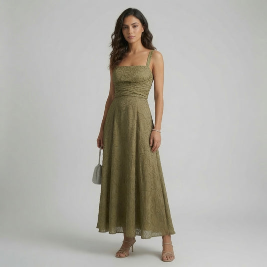 Livia — Vestito Maxi Halter Floreale