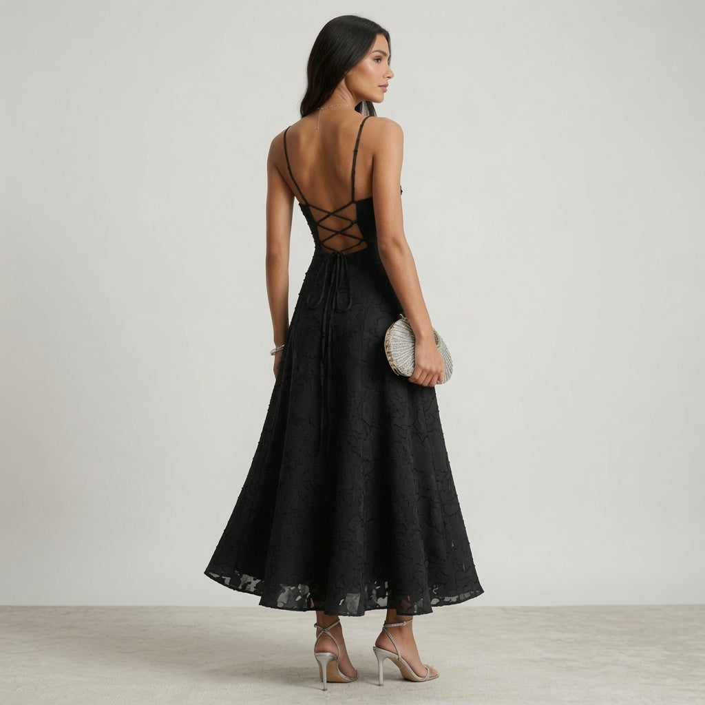 Livia — Vestito Maxi Halter Floreale